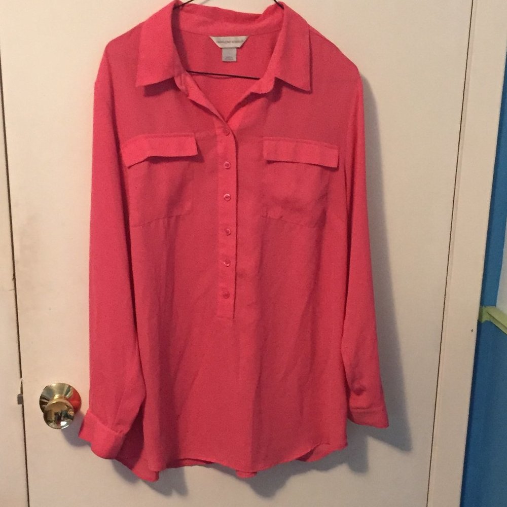 Women's Hot Pink Blouse